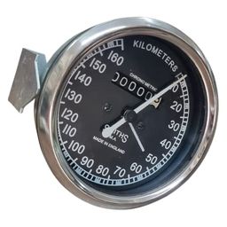 DOLSHACOB® Smith Speedometer Dial for Bullet Enfield Classic, Standard, Electra only (Not for Reborn, Meteor, Hunter, Thunderbird) (Black) image 1