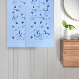 FABINALIV Unisex Kids Blue 2 Pieces Printed Cotton 300 GSM Bath Towels-image-70