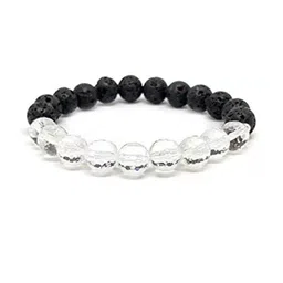 Divine souvenirs Unisex Artificial Beaded Elasticated Bracelet-17