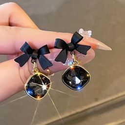 SZN Korean Gold-Plated Contemporary Artificial Stone Studded Studs Earrings-13