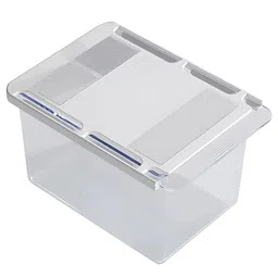 DecorTwist Transparent & Brown Pack of 2 Drawer Storage Box With Lids-picture-14
