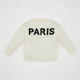 DeFacto Girls Typography Pullover-image-22