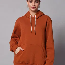 Obaan Women Hooded Pullover Sweatshirt-picture-2