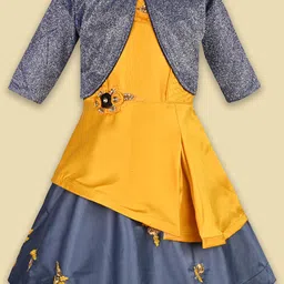Wish Karo Embroidered Satin A-Line Dress-picture-29