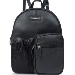 CIMONI Women Textured Leather Backpack-image-17