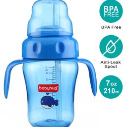 Babyhug Twin handle Sipper Cup Blue - 210 ml-21
