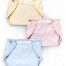 Babyhug Waterproof Nappy Large Size Set of 3 - Yellow Pink Blue-16