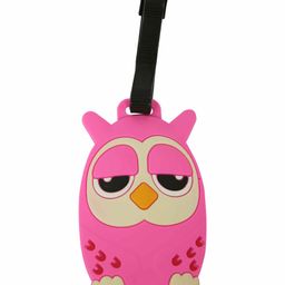 Smilykiddos Luggage Tag Owl Design - Pink-image-13