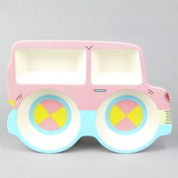 Jeep Shaped Fibre Section Plate - Pink-25
