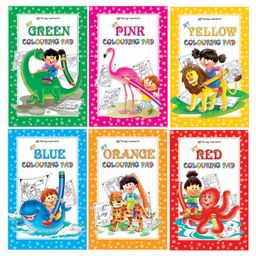 Young Learner Publication Colouring Pad Books Pack of 6 - English-26