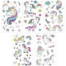 Party Propz Unicorn Theme Tattoo Sticker Sheet - 5 Sheets-12