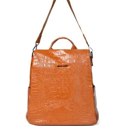 PELLE LUXUR Women Textured Backpack-10