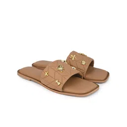 Hydes N Hues Women Textured Open Toe Flats-picture-18