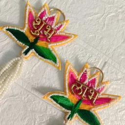 Sellplus Pink Set Of 2 Shubh Labh Toran-0
