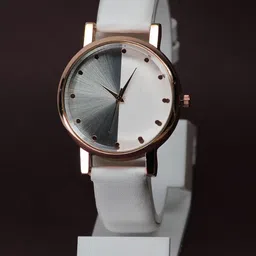 VIRAKTI Women Brass Printed Dial & Leather Straps Analogue Watch F-67-WHITE-24-image-68