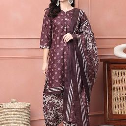 Roly Poly Women Floral Printed Regular Kurta with Salwar & With Dupatta-57