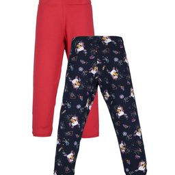 PLUM TREE Girls Pack of 2 Mid-Rise Ankle-Length Leggings-image-85