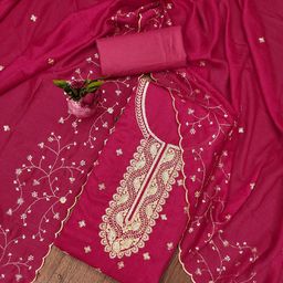 Rangtulika Ethnics Embroidered Unstitched Dress Material-picture-34