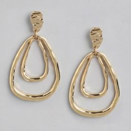 Forever New Gold-Plated Contemporary Drop Earrings-21
