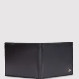 SENNES Men Textured Bow Detail Leather Two Fold Wallet-11