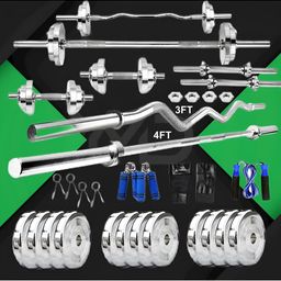 YMD Steel Plates 2.5KGX4Pc 3FT Curl & 4FT Straight With Accessories-9
