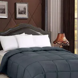Doristyle Grey Melange Microfiber Heavy Winter 500 GSM Double Bed Comforter-picture-31