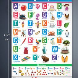 target publication pvt ltd Target Publications Alphabet and Numbers Chart - English image 2