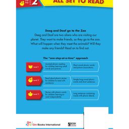 om books international All set to Read A Phonic Reader Deeg and Doof Go To The Zoo Book - English image 2