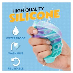 Fiddlerz Heart Shaped Stress Relieving Silicone Pop It Fidget Toy - Multicolor image 2