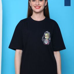Dreambe Women Typography 2 Printed Applique T-shirt-picture-29
