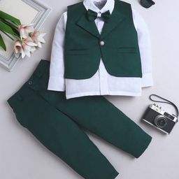 FOURFOLDS Boys Single-Breasted 3-Piece Suits-image-17