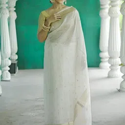 VILLE FASHION Woven Design Zari Kanjeevaram Saree-picture-31