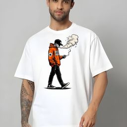 KAIDO Men Graphic Printed Round Neck Cotton Oversized T-shirt-picture-14