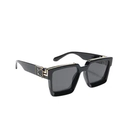 DEXENT COLLECTION Unisex Sunglasses UV Protected Lens Badshah Black2-40