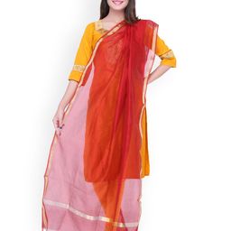 Dupatta Bazaar Maroon Silk Dupatta-picture-49