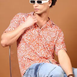 V-Mart Men Floral Opaque Printed Casual Shirt-image-83
