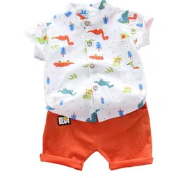 StyleCast x Revolte Boys Printed Shirt with Shorts-58