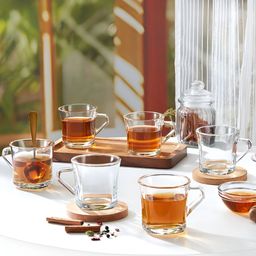 BOROSIL Transparent Solid Borosilicate Glass Cups Set of Cups and Mugs-41