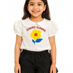 POP STREET KIDS Girls Printed Top with Shorts-picture-13