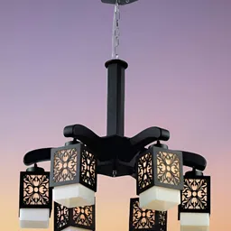 KINIS Black Quirky Ceiling Lamp-36