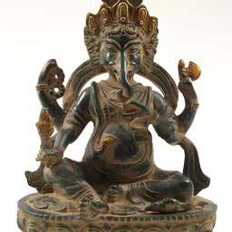 Exotic India Gunmetal-Toned Religious Idol Showpiece-image-21