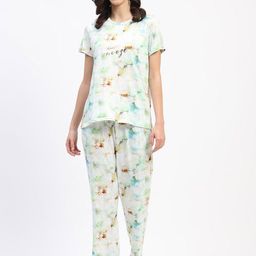 MADAME M SECRET Women Printed Night suit-image-18