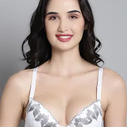 MAKCLAN Floral Bra Medium Coverage Underwired Lightly Padded-picture-45