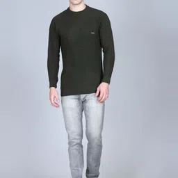 TFA THE FASHION ADDICTION Men Self Design Round Neck Woollen Pullover Sweater-image-77