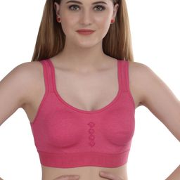 Samvar Pink Cotton Non-Wired Non Padded Minimizer Bra-picture-41
