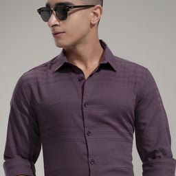 HIGHLANDER Men Comfort Slim Fit Opaque Casual Shirt-image-91