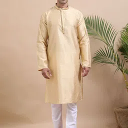 TATTVA Men Ethnic Motifs Regular Straight Kurta with Pyjamas-picture-48