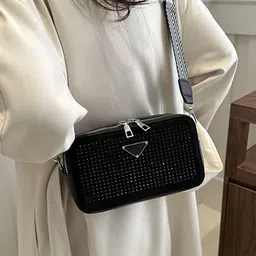 LULU & SKY Embellished PU Structured Handheld Bag image 5