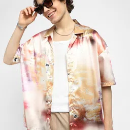 Campus Sutra Men Comfort Opaque Printed Casual Shirt-image-70