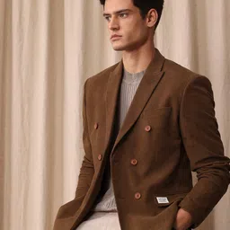 Mr Bowerbird Corduroy Tailored Fit Double Breasted Blazer-picture-28